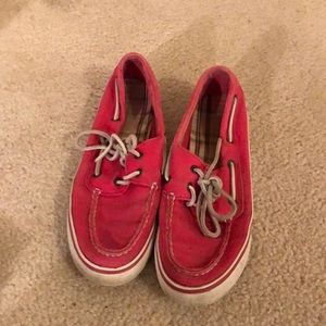 Sperry Topsider Pink Flats Size 7